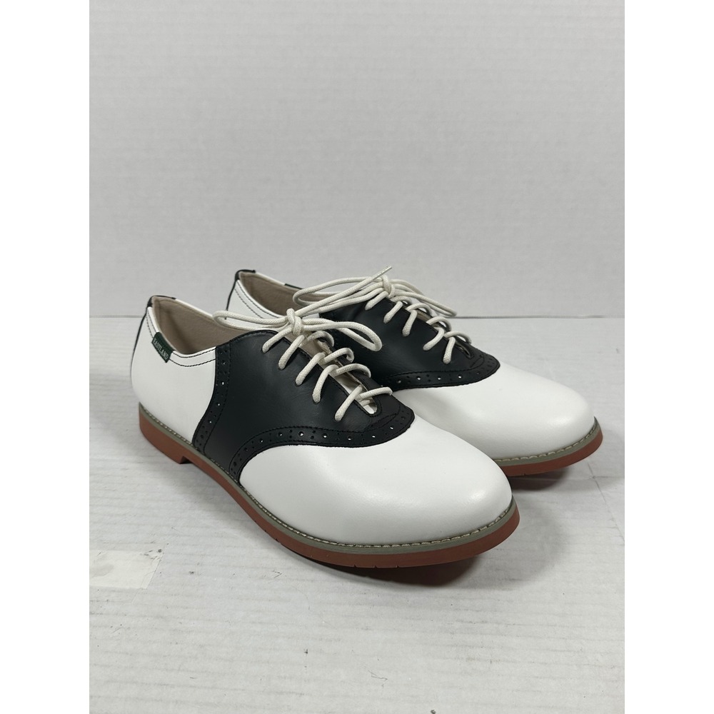 Eastland Sadie Black White Leather Saddle Shoes Womens 11M Retro Oxford 3331-13